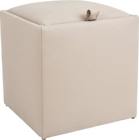 Box puff - POLY műbőr - krém R