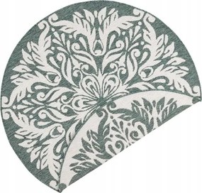 Teraszszőnyeg,zöld kerek kétoldalas 200 cm