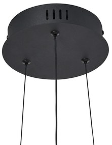 Design függőlámpa fekete és átlátszó, 3 lépésben dimmelhető - Scacrylic