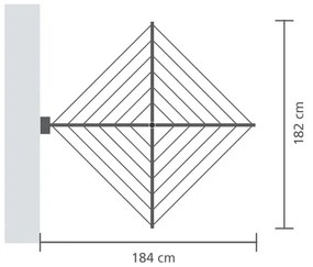 Kerti fali ruhaszárító WallFix 24m – Brabantia
