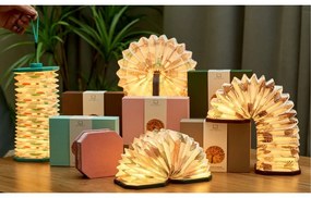 Sötétbarna szabályozható asztali lámpa (magasság 3,5 cm) Velvet Accordion – Gingko