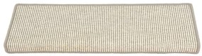 15 db ezüst színű, téglalap alakú szélű lépcsőszőnyeg 65 x 21 x 4 cm