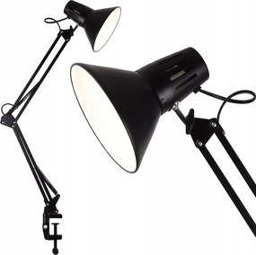 Iskolai éjjeli Led asztali lámpa E27 fekete Sanico Goldlux