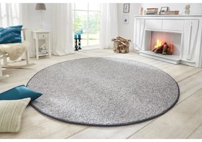 Szürke kerek szőnyeg ø 200 cm Wolly – BT Carpet