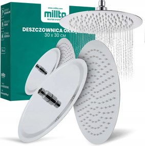 Zuhany Esőztető 30 CM Zuhanyfej Kerek Chro Kd