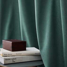 Zöld kordbársony termo függöny 140x260 cm Madison – douceur d'intérieur