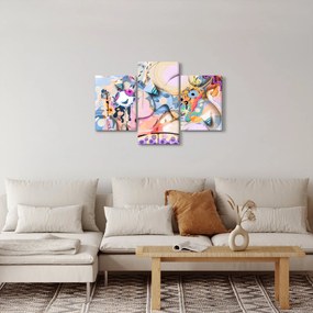Kép - mesebeli absztrakció (90x60 cm)