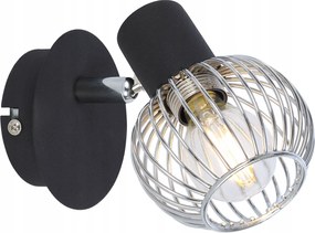 Fali lámpa Candellux fekete, ezüst E14 40 W