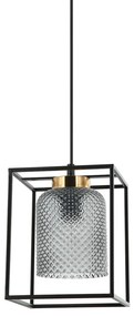 Italux SINELLA PND-23231-1-BK+SG Függőlámpa 1x40W/E27 IP20