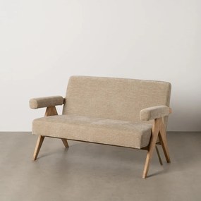 Bézs zsenília kanapé 134 cm Rest – Ixia