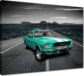 Vászonkép 50x40 Türkiz autó Ford