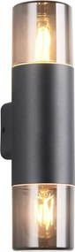 TRIO 224060232 HOOSIC Modern Kültéri Fali Lámpa Fekete E27 IP44