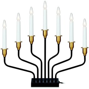 Markslöjd 703578 - Karácsonyi gyertyatartó BROSA 7xE10/3W/230/34V fekete