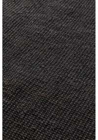 Fekete juta futószőnyeg 80x200 cm Bouclé – Hanse Home