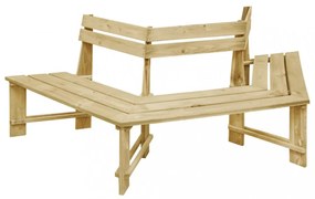 impregnált fenyőfa kerti pad 240 cm