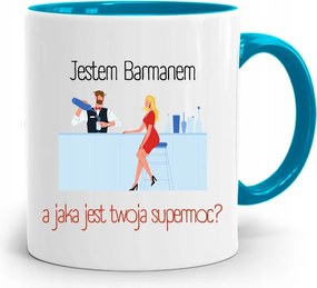 Kék Bögre Csaposnak Csapos Vagyok Ajándék fényképes nyomattal