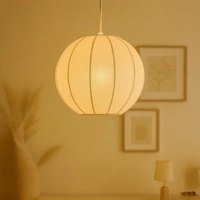 Kábelre függesztett csillár DANA 1xE27/15W/230V, átmérő 25 cm, fehér