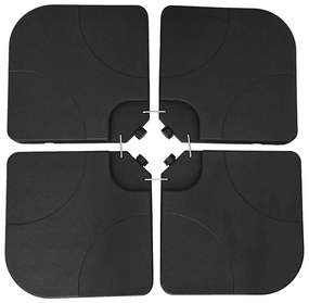 Hordozható homokkal/vízzel tölthető napernyőtalp 60 L