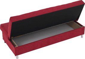 Kihúzható kanapé, piros, ALADA