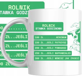 Bögre Nyomtatás Gazda Aratás Falu Mező Humor Munka Ajándék