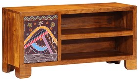 tömör akácfa többszínű TV-szekrény 90x30x45