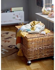 Natúr színű juta kerek szőnyeg ø 130 cm Dinne – Bloomingville Mini