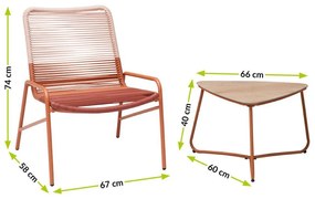 VICHY 2 személyes balkon szett