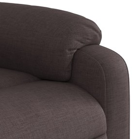 vidaXL sötétbarna szövet dönthető masszázsfotel