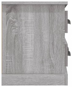szürke sonoma színű szerelt fa TV-szekrény 100x35,5x45 cm