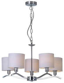 ZUMA LINE RLD94103-5 CARMEN Modern Csillár Fehér, Króm E14 IP20
