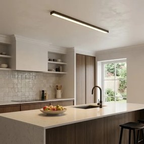 LED Felületre szerelt/zsinóros függeszték LED/44W/230V 3000K 120 cm fekete