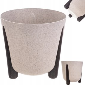 Virágtartó Fedő Virágok A Lábakon Betéttel 21cm Modern Bézs