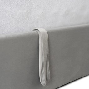 Krém Bársony Franciaágy Ágyneműtartóval. 160×200 MARSYLIA