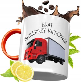 Narancssárga Bögre Testvérnek Ajándékba, fényképes nyomattal