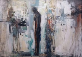 Fotótapéta Flizelin Szoba tapéta Rejtélyes figura 208x146 Ragasztó