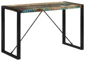 tömör újrahasznosított fa étkezőasztal 120 x 55 x 76 cm