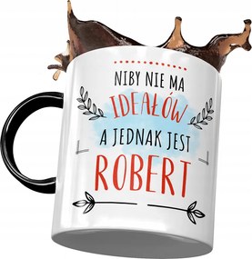 Fekete bögre Robert Kollégáknak Ajándék Nyomtatott Fotóval