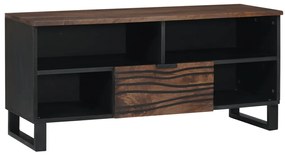 TV Szekrény - 100 x 33.5 x 46 cm, tömör mangófából készült.
