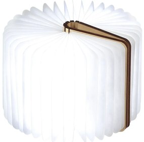 Natúr színű LED asztali lámpa textil búrával (magasság 2,5 cm) Booklight – Gingko