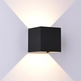 Mantra Davos XL kültéri fali lámpa 2x10 W fekete 7437