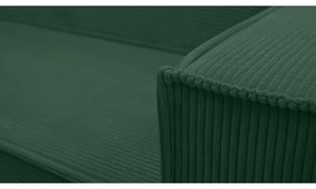 Univerzális, kihúzható U-alakú sarokülőgarnitúra LONDON, zöld