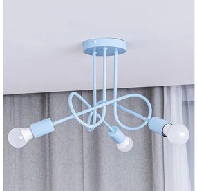 Felületre szerelt csillár OXFORD 3xE27/15W/230V kék