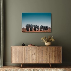 Kép - Elefántok indulása (90x60 cm)