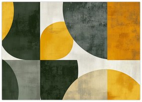Kép - Olívazöld absztrakció (70x50 cm)
