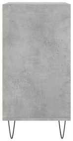 betonszürke szerelt fa tálalószekrény 57 x 35 x 70 cm