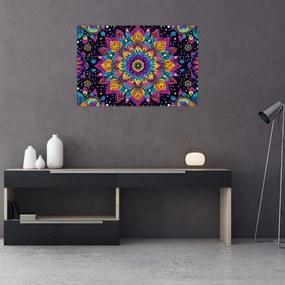 Kép - Kaleidoszkópos mandala (90x60 cm)