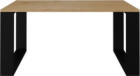 Salon Loft modern dohányzóasztal, tölgy-fekete