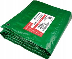 4×6 m Vulcanus ponyva 130 g/m² zöld vízálló, fagyálló, Uv álló