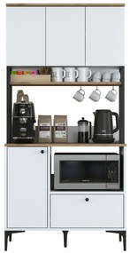 Jesy Walnut and White szekrény