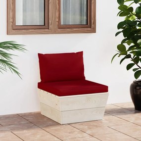 Impregnált lucfenyő kerti raklap középső kanapé párnákkal